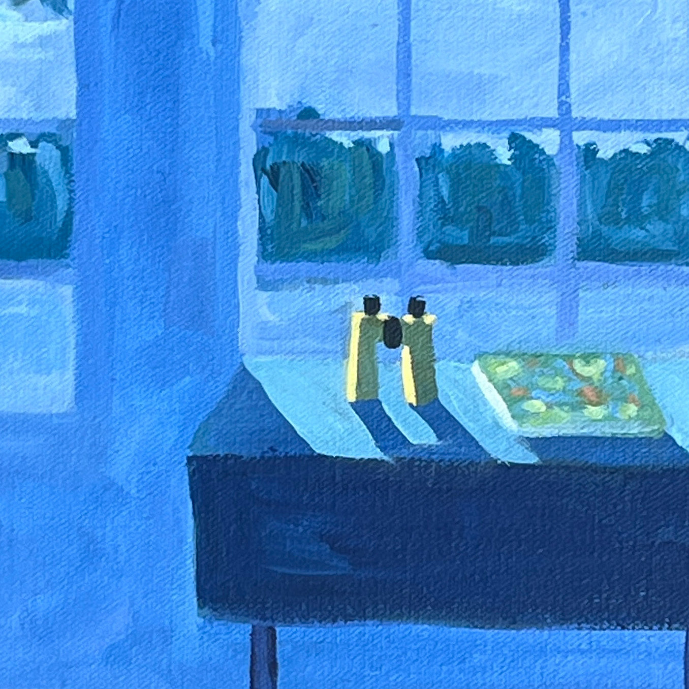Clair de lune à travers les fenêtres par Claire Cushman