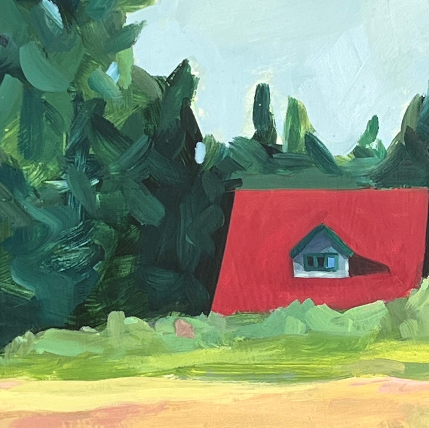 Toit rouge de Claire Cushman