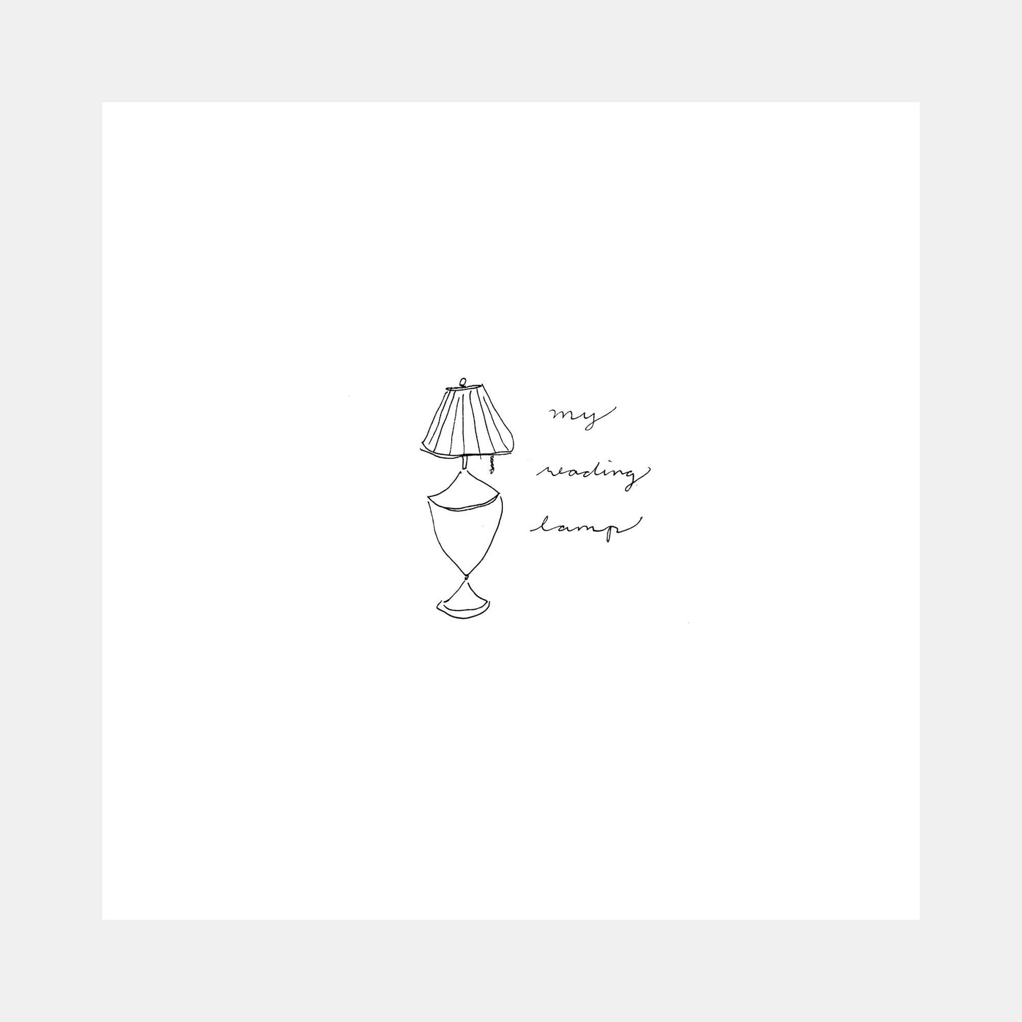 Ma lampe de lecture par Olivia Eckerson