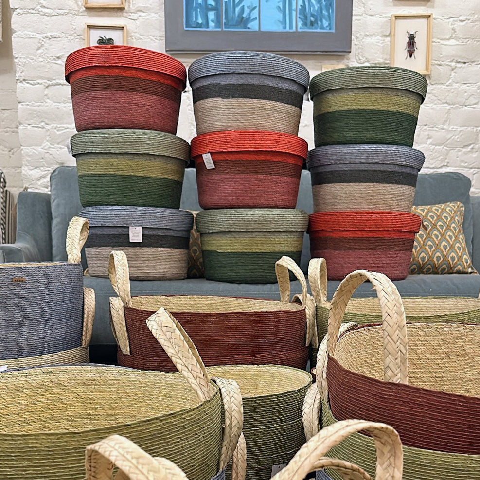 Panier de rangement en combo vert