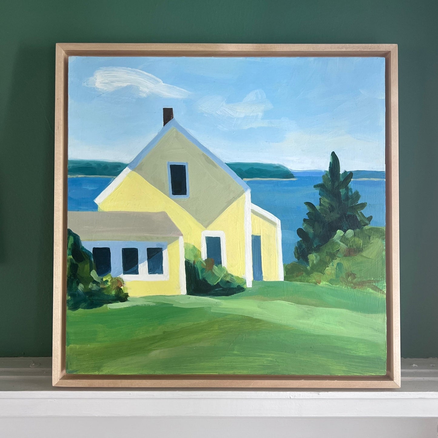 La Maison Jaune, Stonington, Maine par Claire Cushman