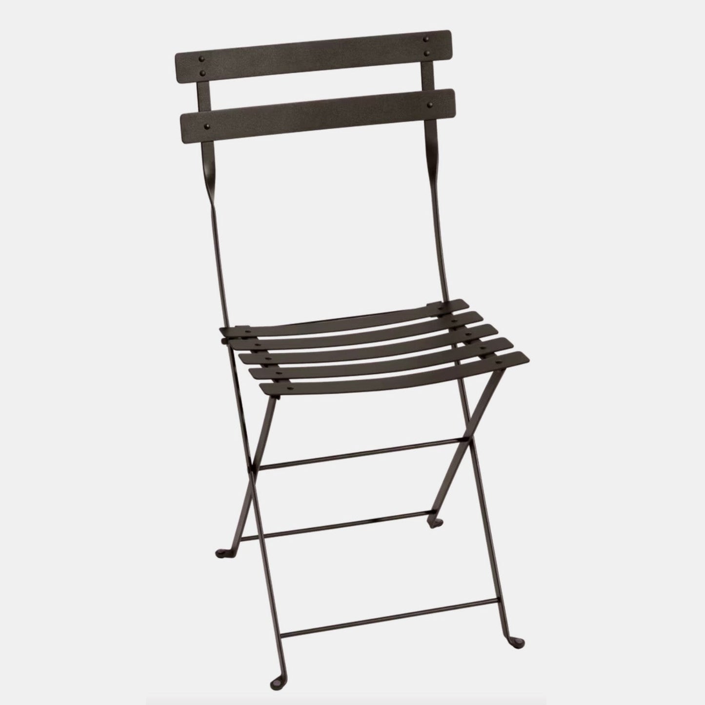 Lot de 2 chaises de bistrot en métal