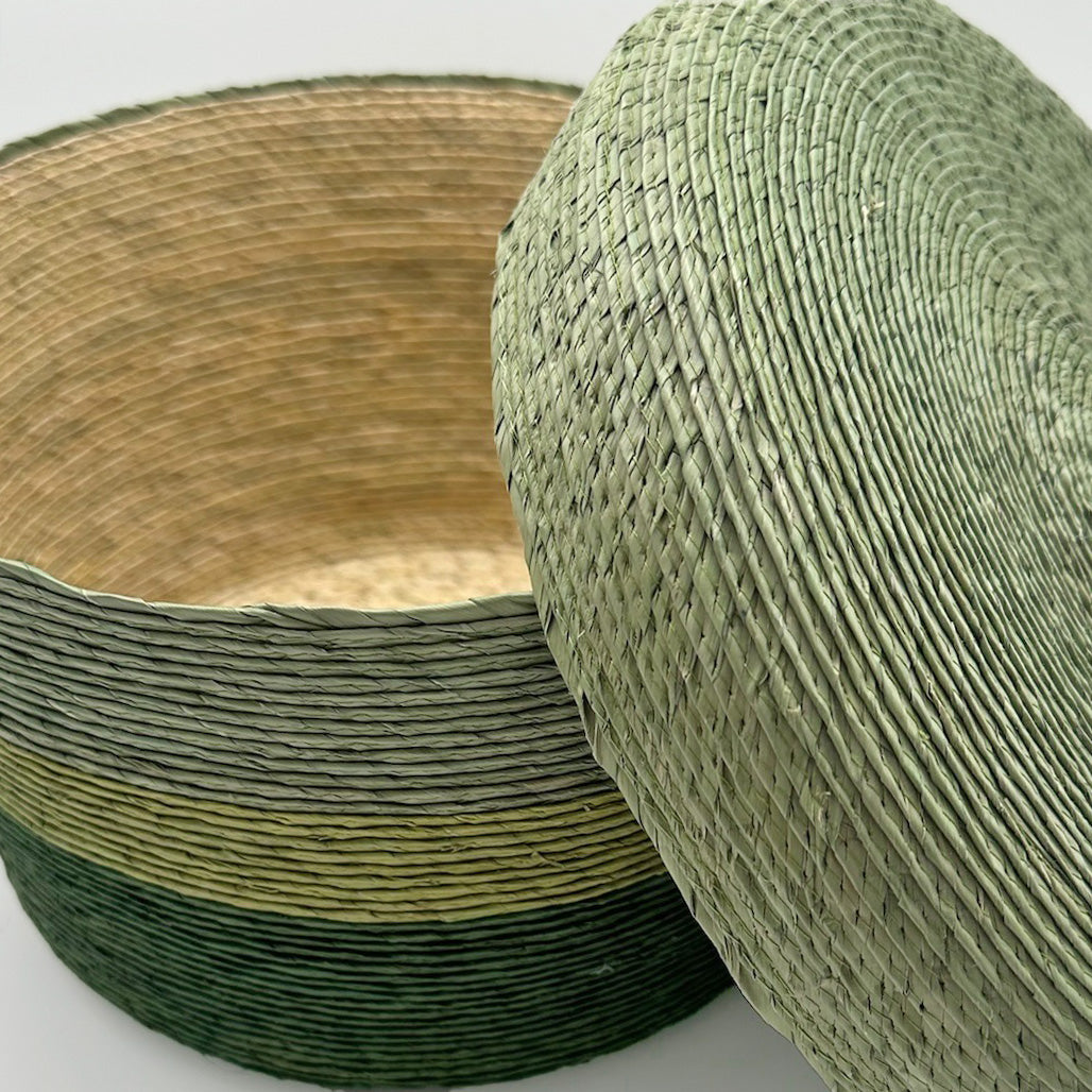 Panier de rangement en combo vert