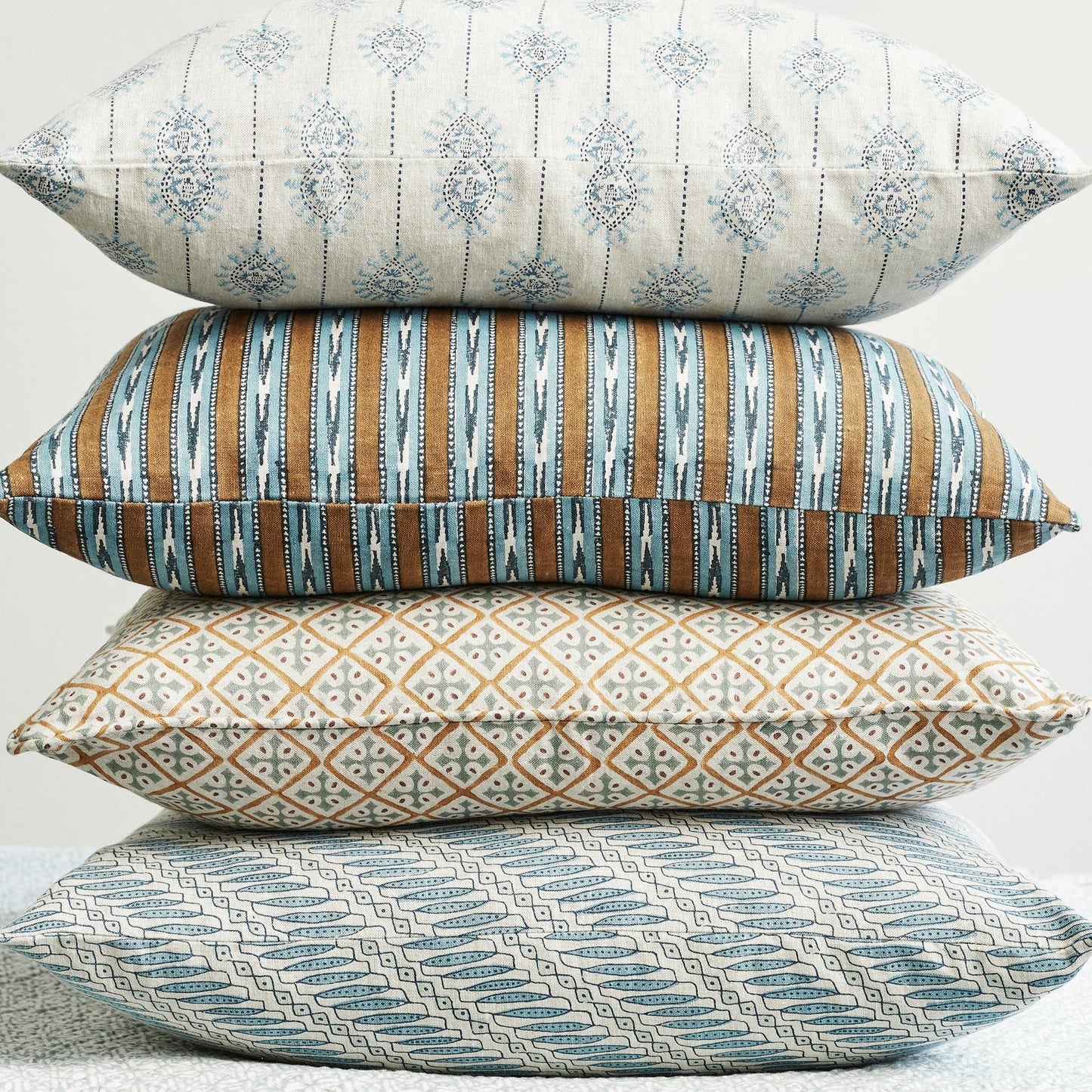 Coussin carré Jakarta Azure