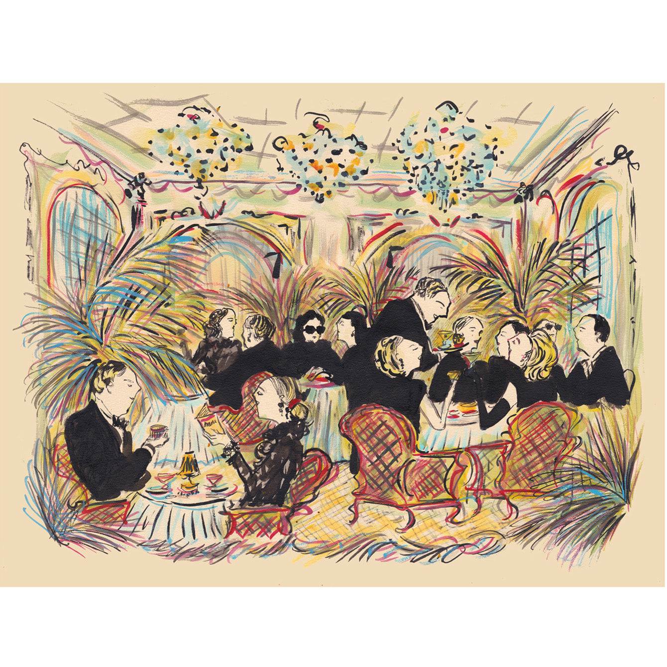 Impression sur le vin et les serveurs