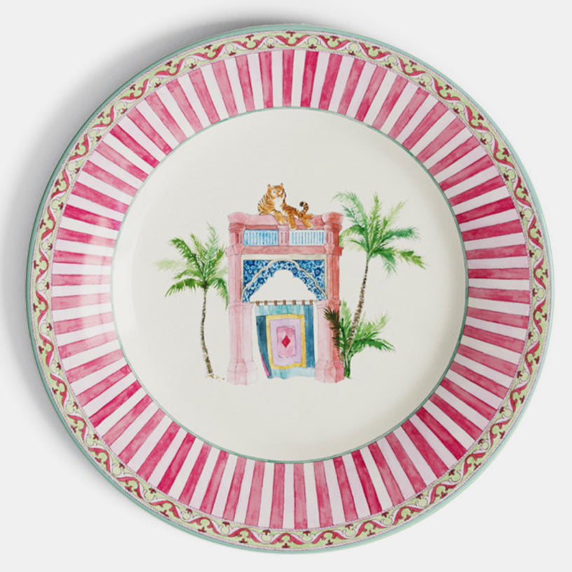 Assiette à dessert en porcelaine Sariska rose