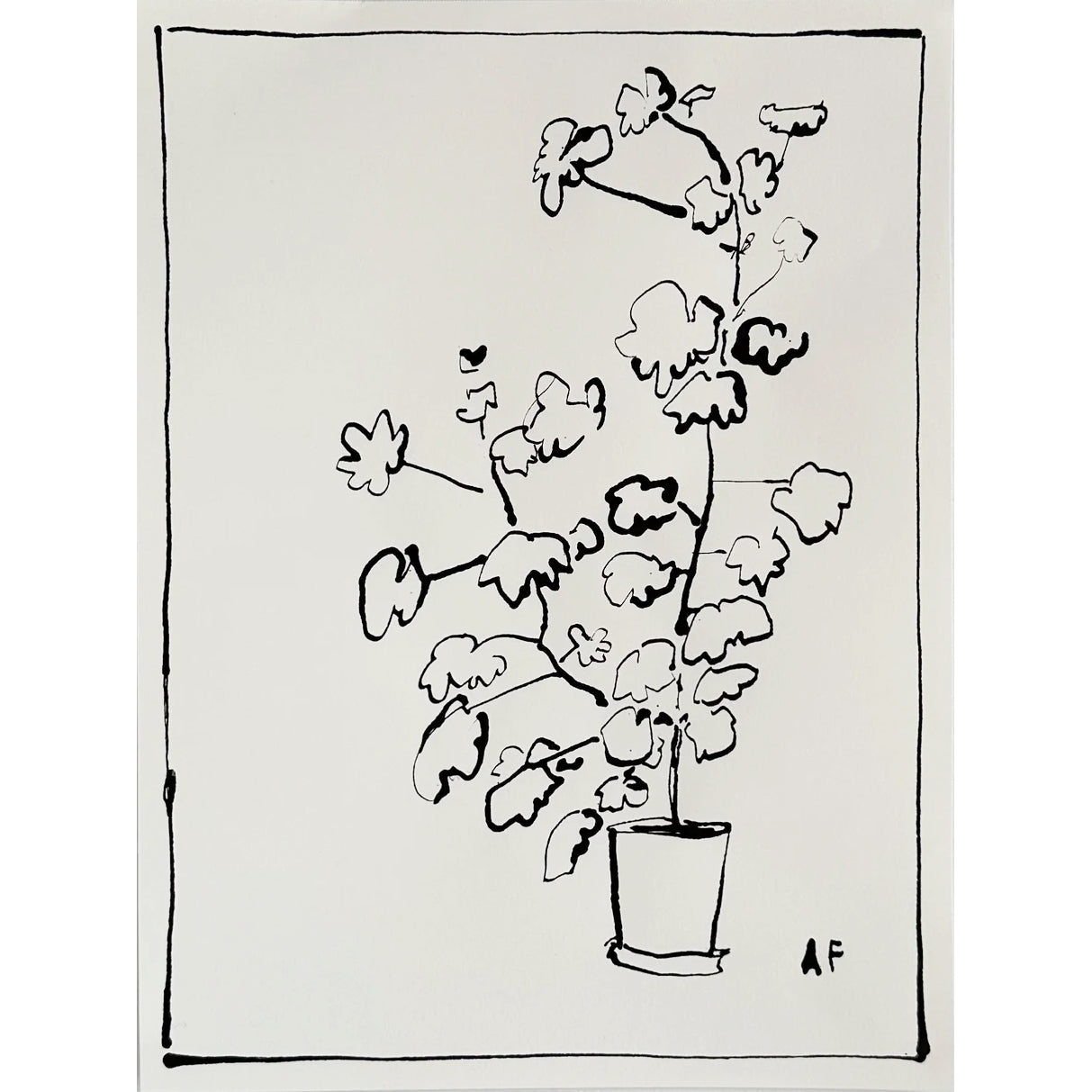 Géranium en pot i par Aislinn Forbes