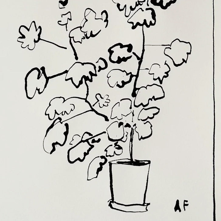 Géranium en pot i par Aislinn Forbes