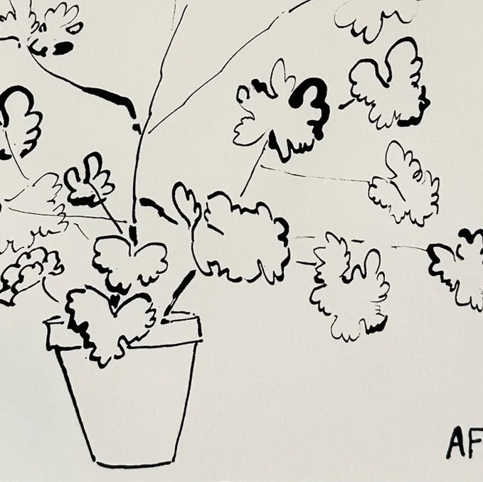 Géranium III en pot par Aislinn Forbes