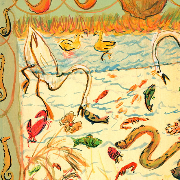 Impression des eaux d'été