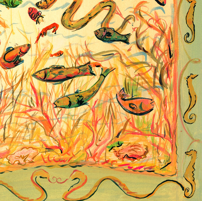 Impression des eaux d'été
