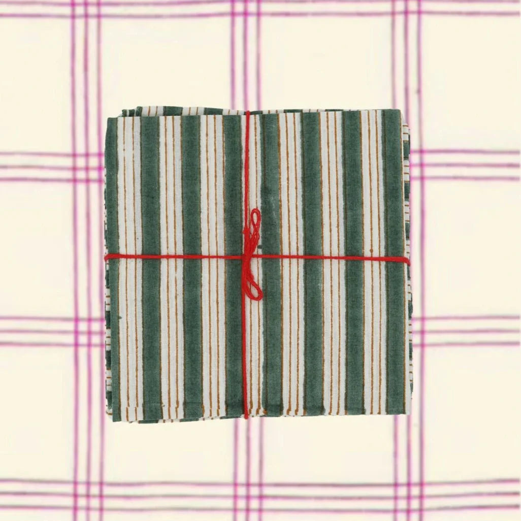 Serviettes en mousse Salem : lot de 4