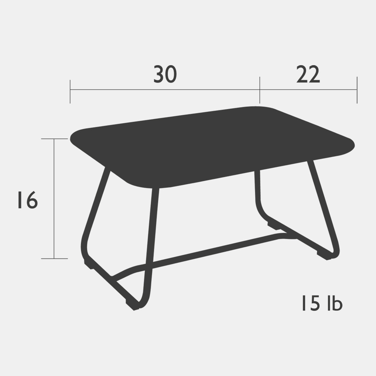 Table basse des années 60