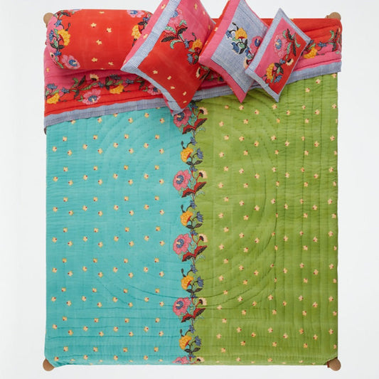Couette indonésienne Aqua Olive