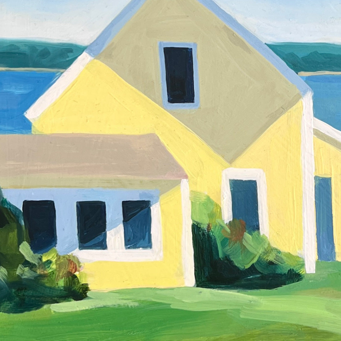 La Maison Jaune, Stonington, Maine par Claire Cushman