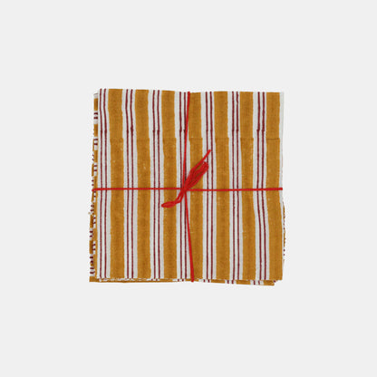 Serviettes Lou Moutarde : Lot de 4