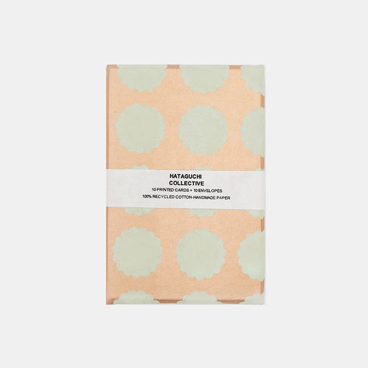 Boîte de 10 cartes de correspondance Biscuit Matcha