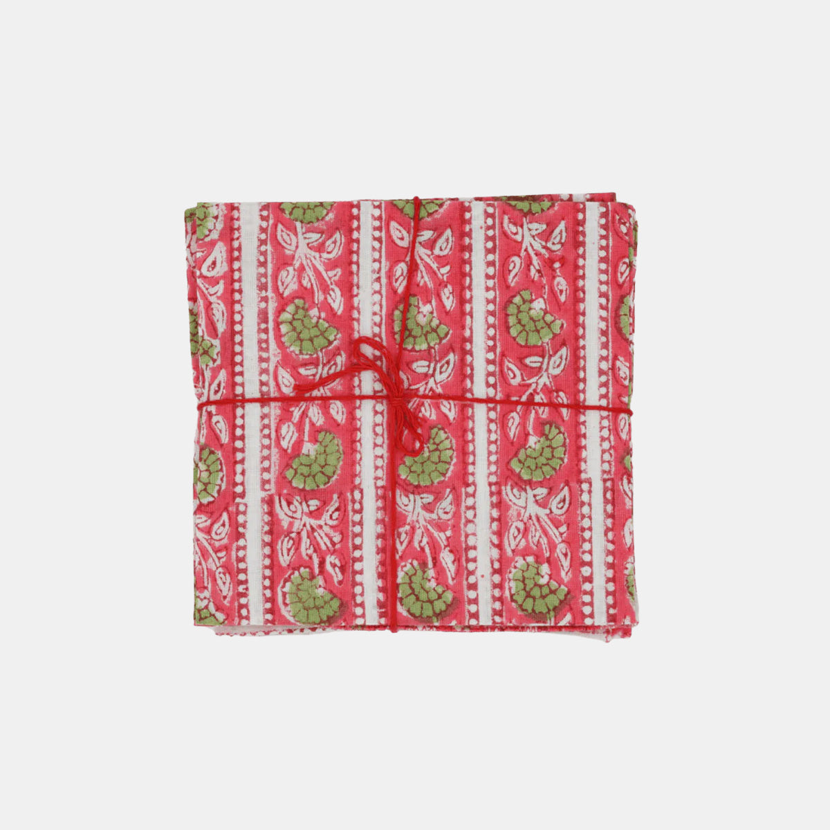 Serviettes Pivoine Bruyère : lot de 4