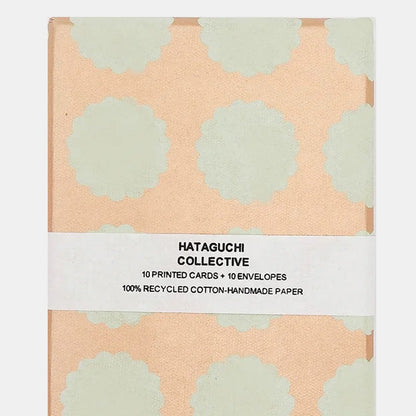 Boîte de 10 cartes de correspondance Biscuit Matcha