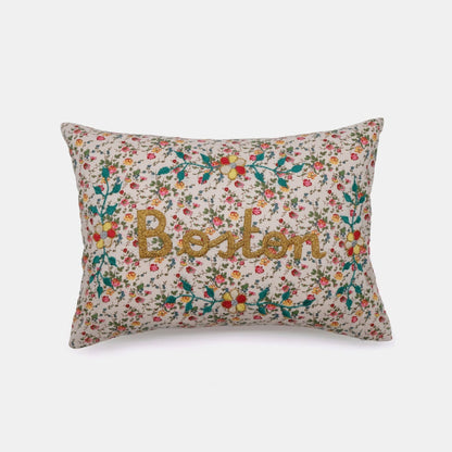 Coussin lombaire brodé Boston Multi