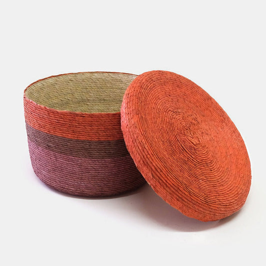 Panier de rangement en combo rouge enchilado