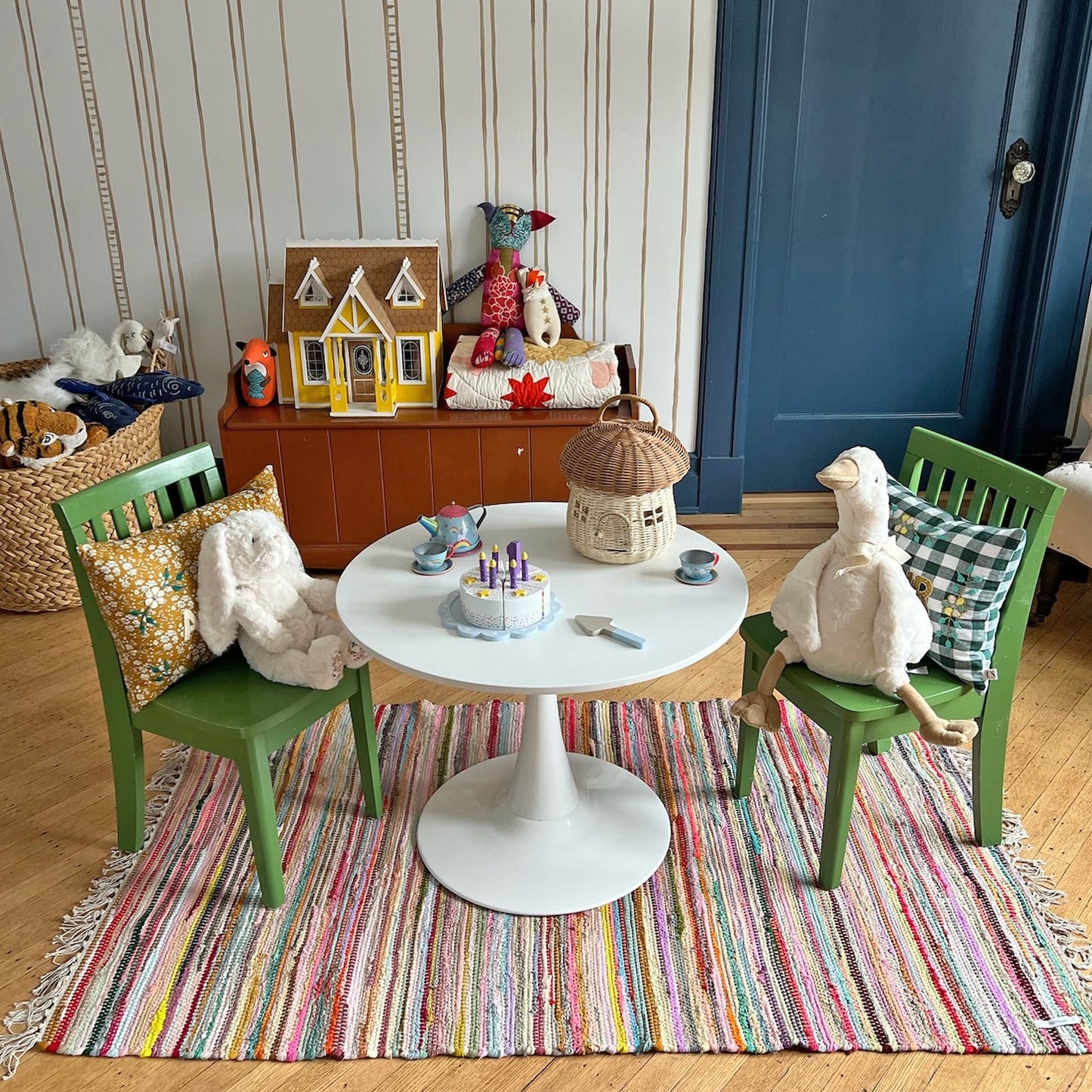 Jouet lapin floral Faith