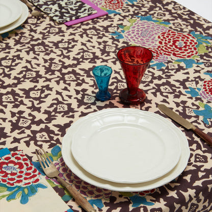 Nappe en coton à motif café Arabesque