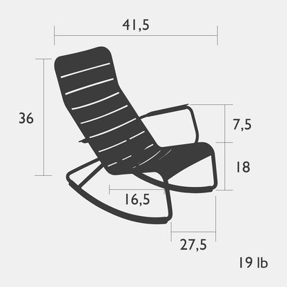 Fauteuil à bascule Luxembourg