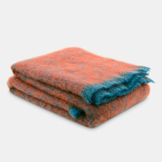 Plaid en mohair Clash Poppy