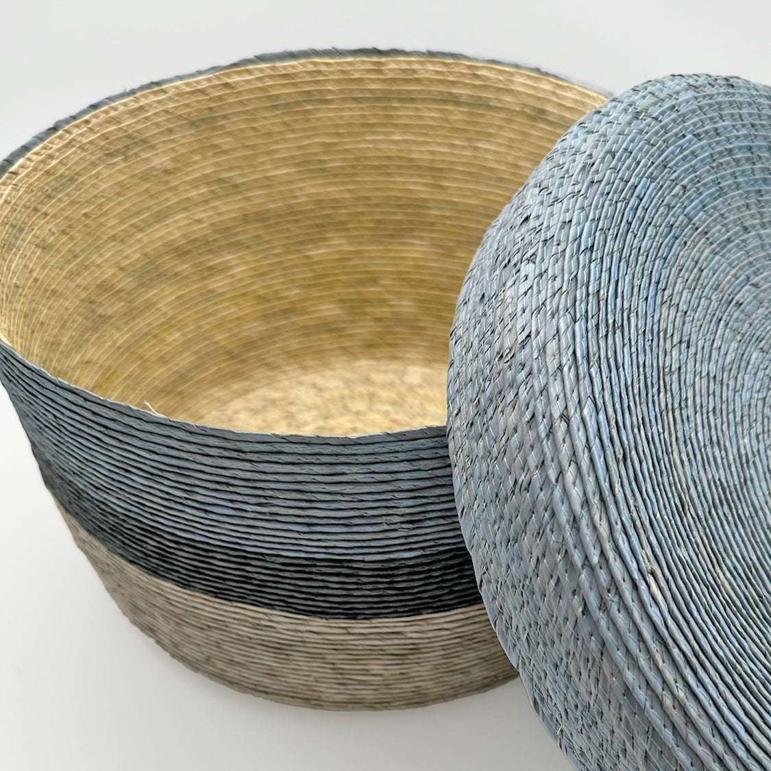 Panier de rangement en combo bleu Cielo