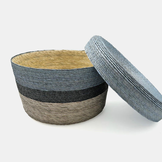 Panier de rangement en combo bleu Cielo