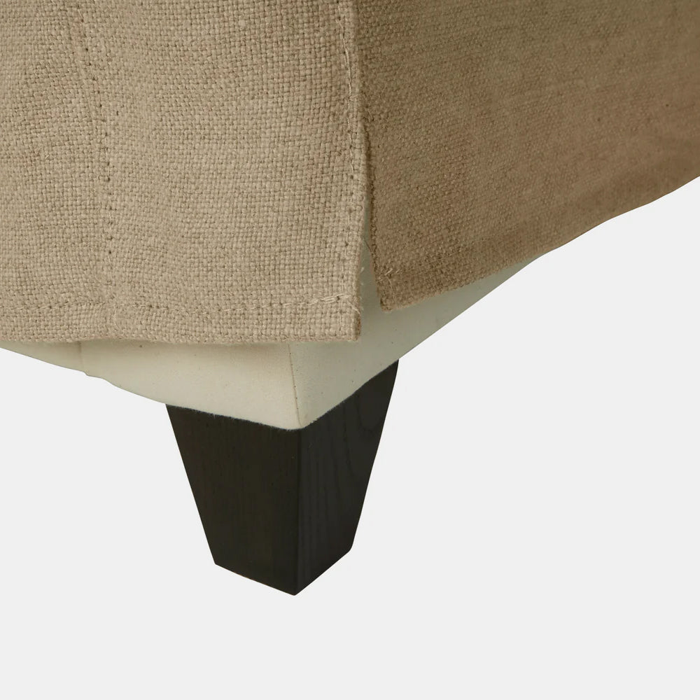 Canapé Rebecca Deluxe Essentials en lin sureau