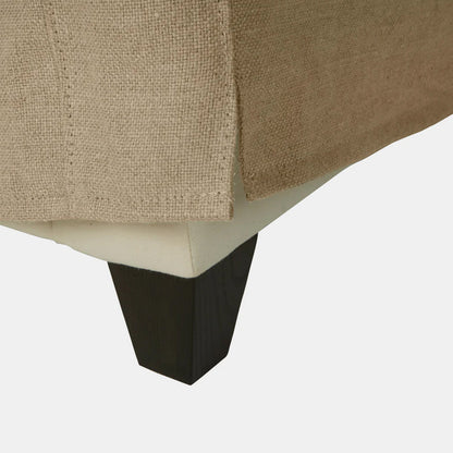 Canapé Rebecca Deluxe Essentials en lin sureau