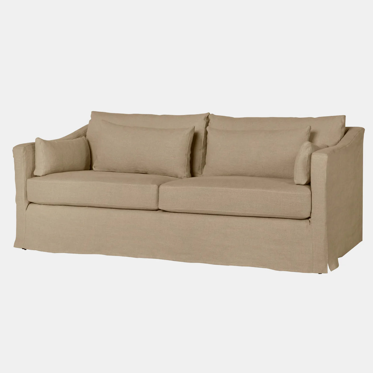 Canapé Rebecca Deluxe Essentials en lin sureau