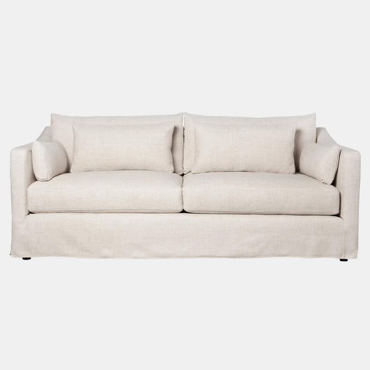 Canapé Rebecca Deluxe Essentials en lin sureau