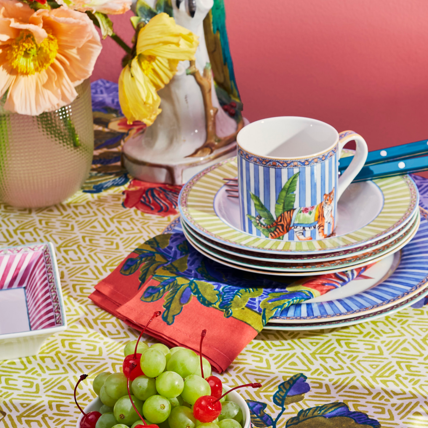 Tasse en porcelaine Sariska bleue