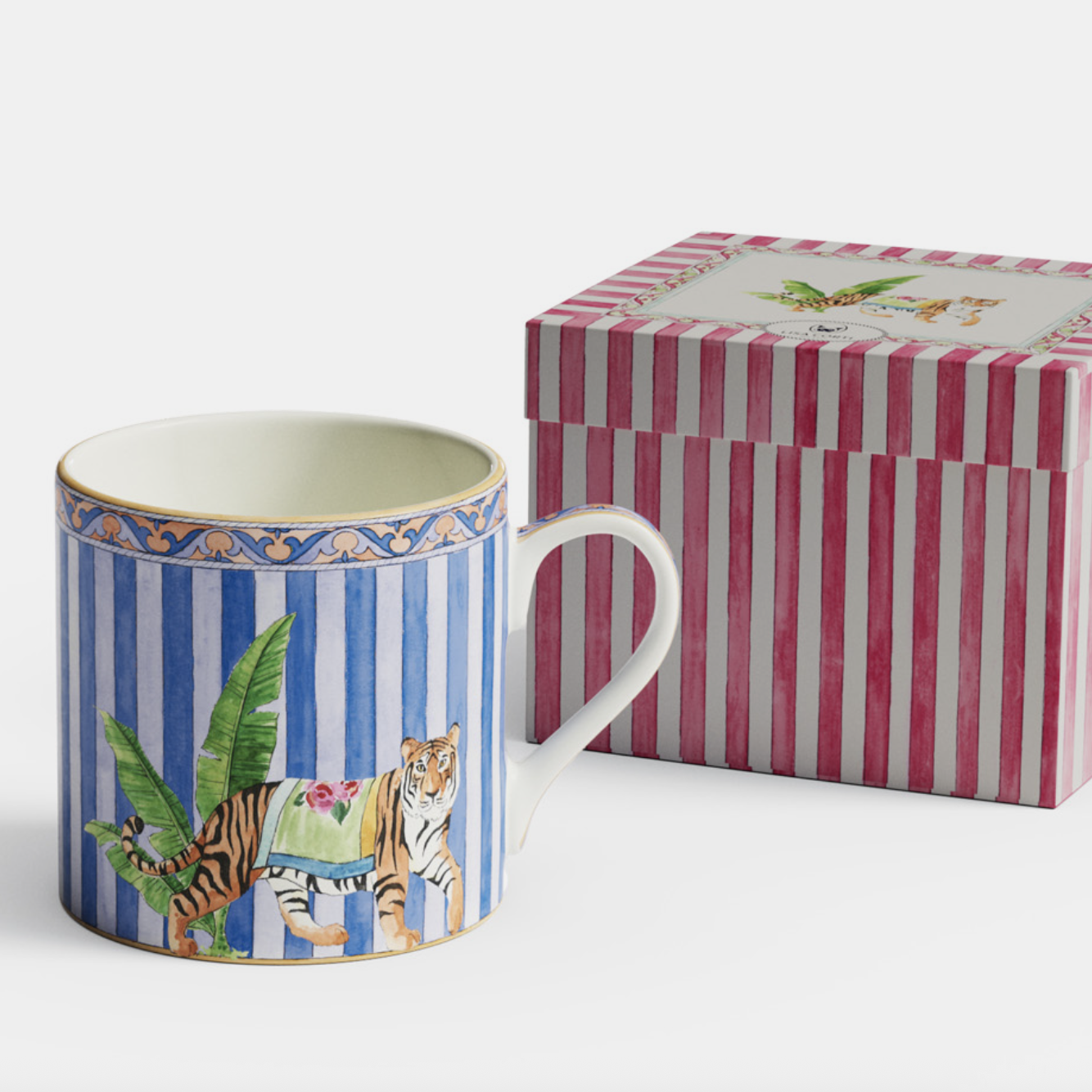 Tasse en porcelaine Sariska bleue