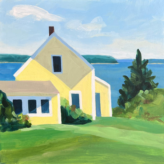La Maison Jaune, Stonington, Maine par Claire Cushman