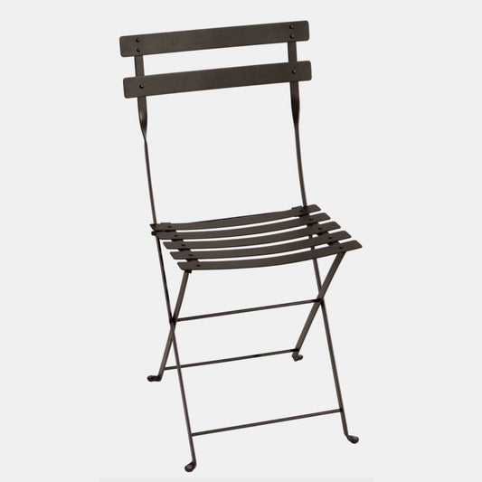 Lot de 2 chaises de bistrot en métal