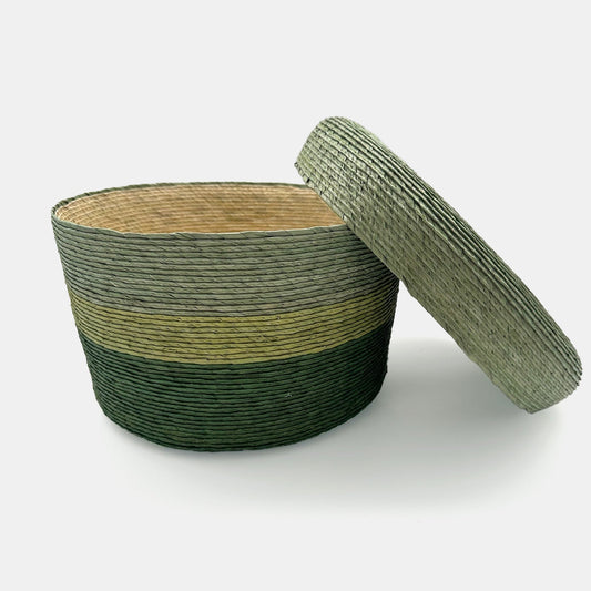 Panier de rangement en combo vert