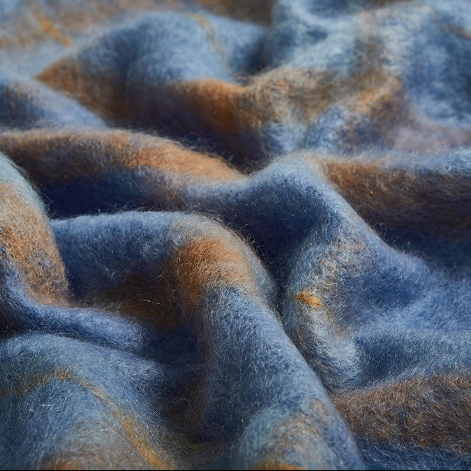 Jeté en mohair Drumin Bluebird