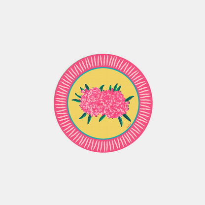 Dessous de verre citron et laurier-rose