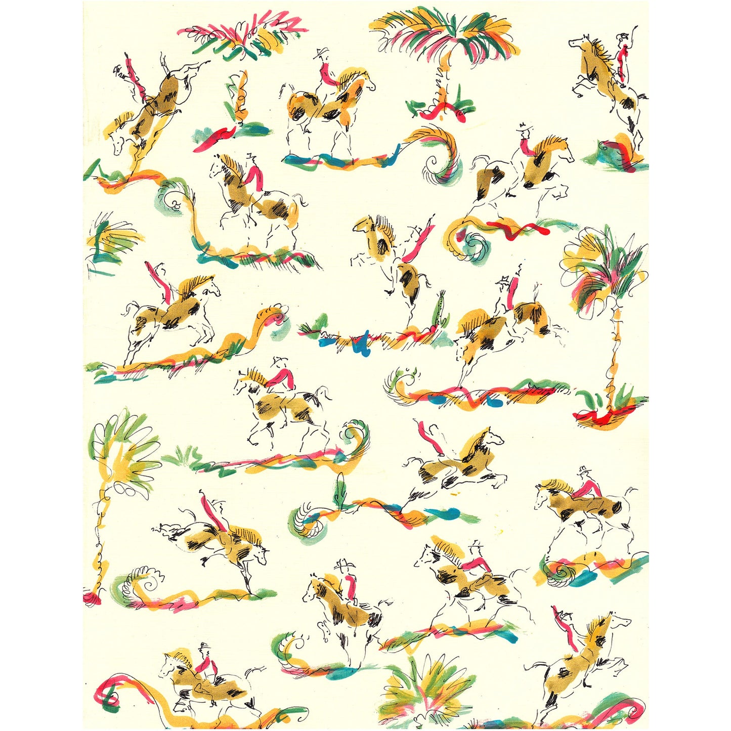 Imprimé Cowboy Palms