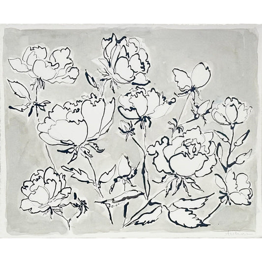 Roses à l'encre de Chine par Aislinn Forbes