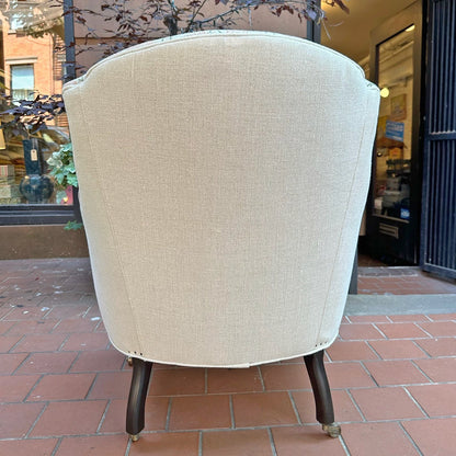 Chaise Tulipe en tissu spécial