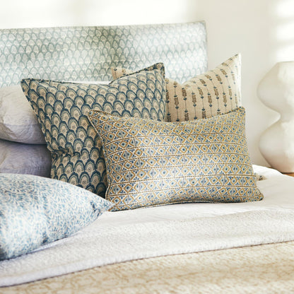 Coussin carré Geneva Fresh Azure