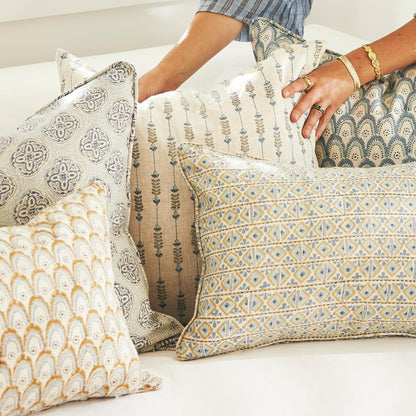 Coussin carré Geneva Fresh Azure