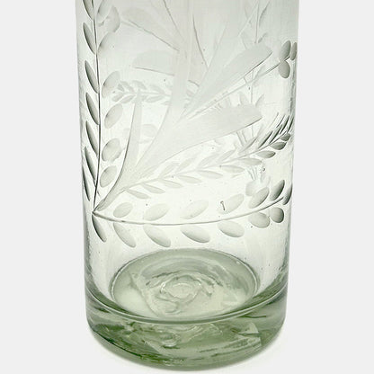 Verre gravé à la main en hauteur