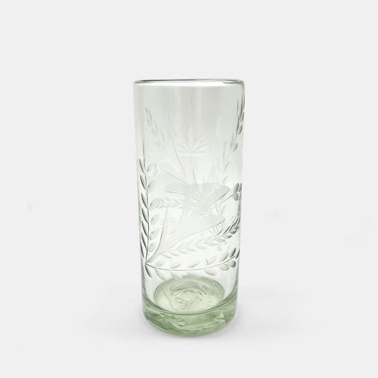 Verre gravé à la main en hauteur