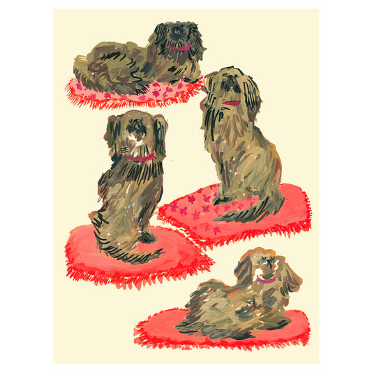 Imprimé Chiens Fantaisie